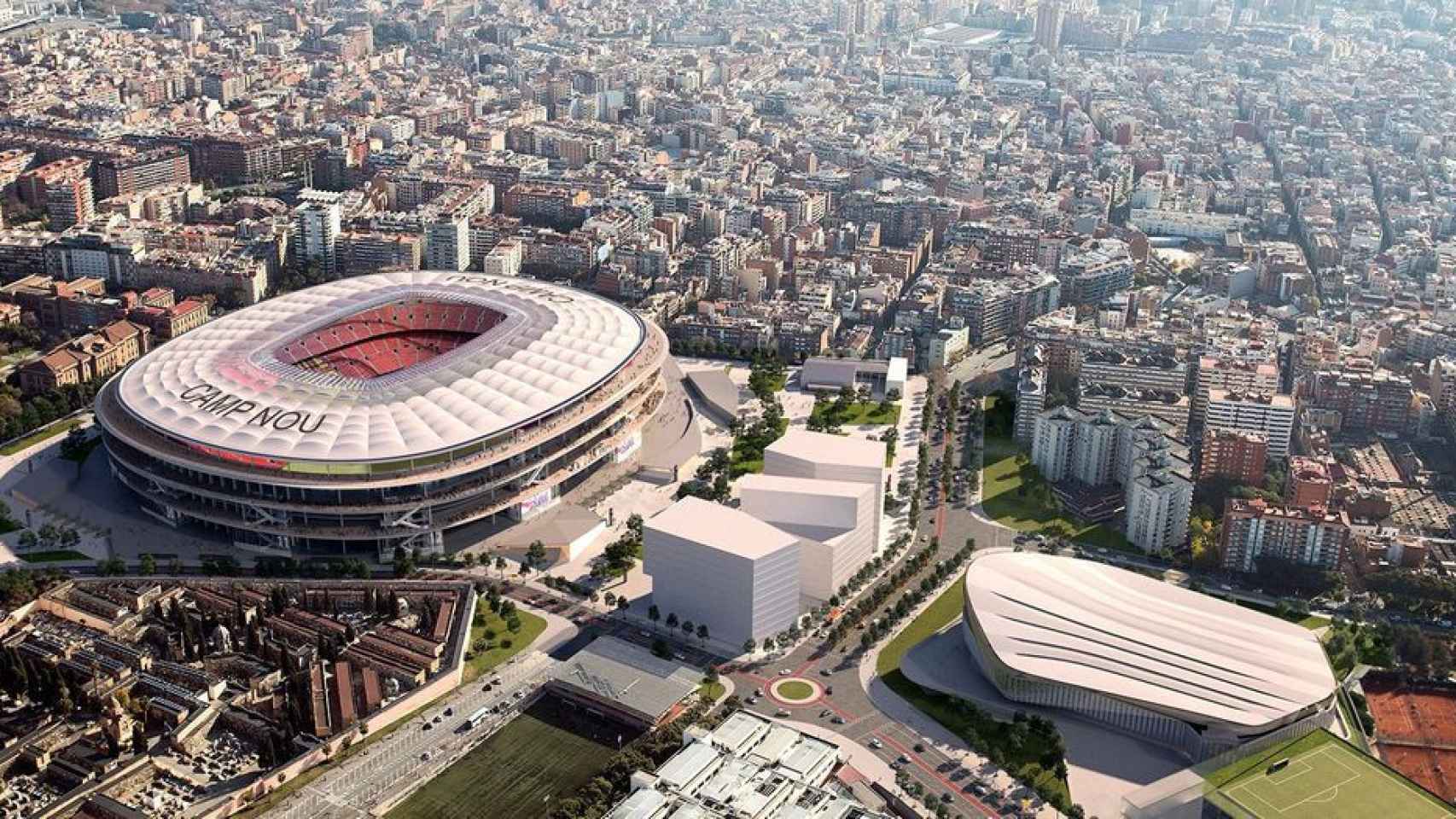 Imagen virtual del futuro Espai Barça