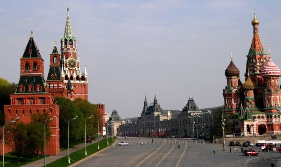 Entrada a la Plaza Roja de Moscú