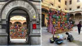 Escultura participativa 'Milcaps' en Barcelona / SETBA