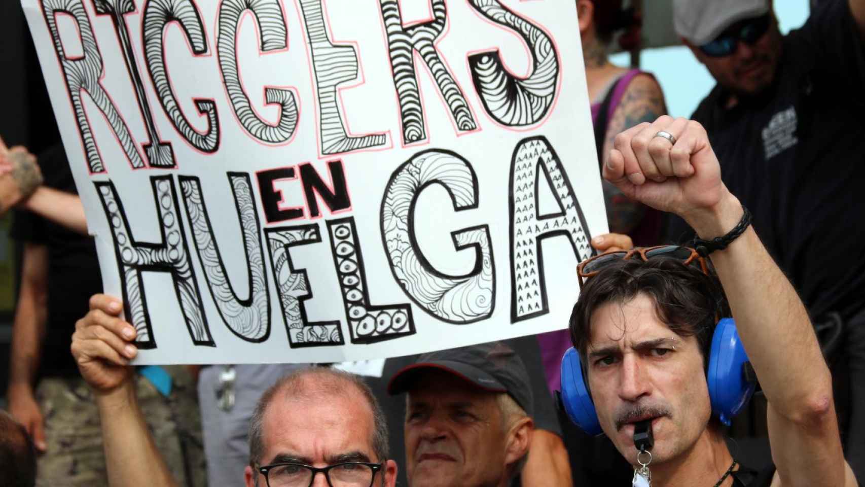 Los montadores en huelga exigen negociaciones a la Fira de Barcelona / ACN