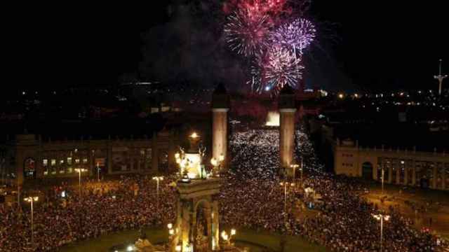 Acto de cierre de las fiestas de la Merçè el año pasado / EFE