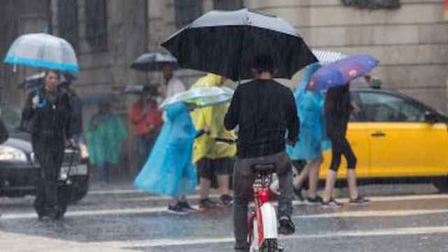 Lluvias en Barcelona / EFE