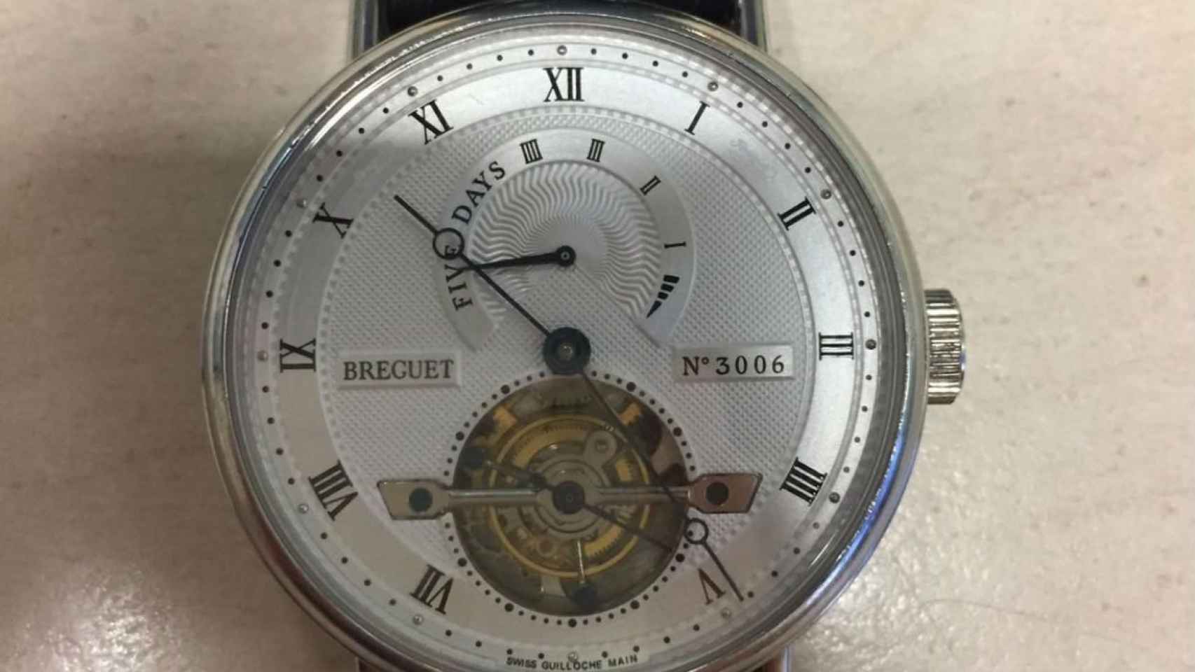 Reloj de 87.000 euros robado / BCN GUB