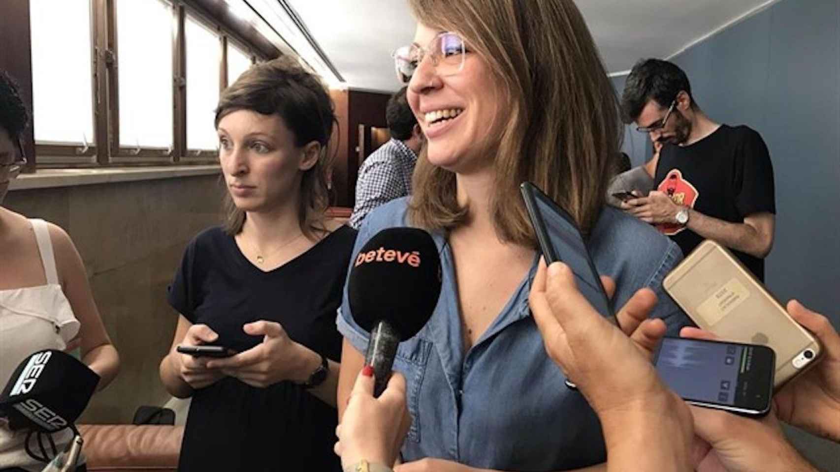 Janet Sanz, durante un encuentro con la prensa / EUROPA PRESS