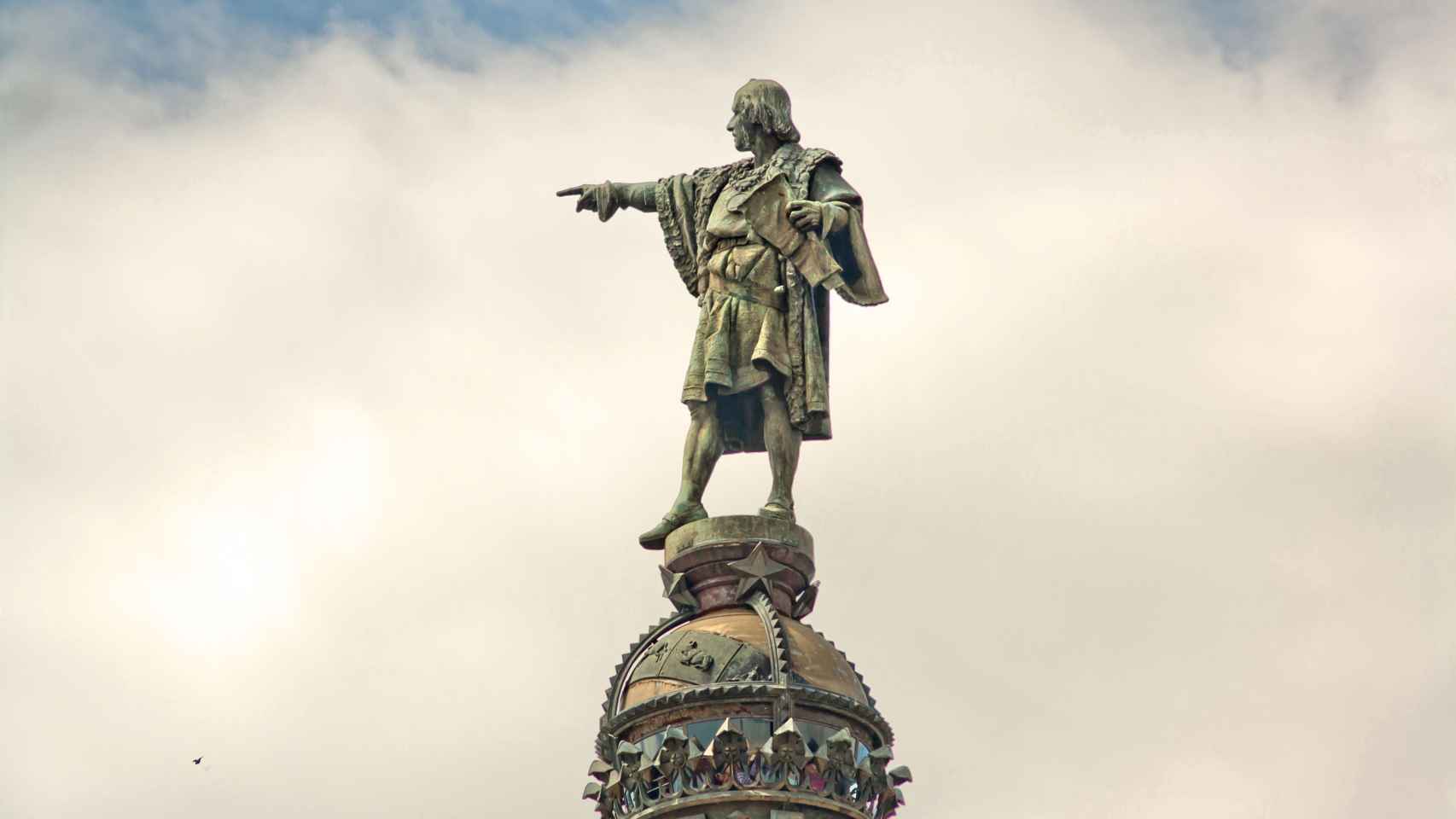 Imagen del monumento de Cristóbal Colón en Barcelona