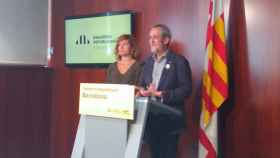 Elisenda Alamany y Jordi Coronas han criticado a Colau este martes en rueda de prensa / EUROPA PRESS