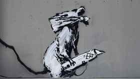Obra del famoso artista Banksy robada en París / BANKSY