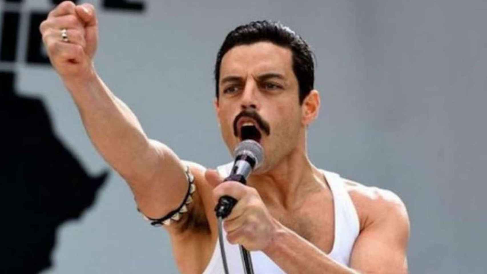 Imagen de Freddie Mercury en concierto