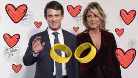 Fotomontaje de Manuel Valls y Susana Gallardo, a punto de darse el sí quiero en su boda gitana / MA