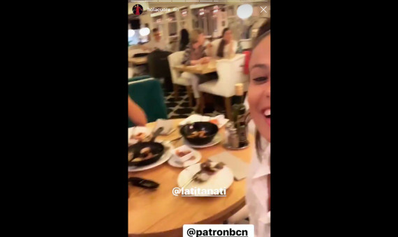 Captura de pantalla del 'insta storie' de la influencer Holacuore promocionando el restaurante Patrón / INSTAGRAM