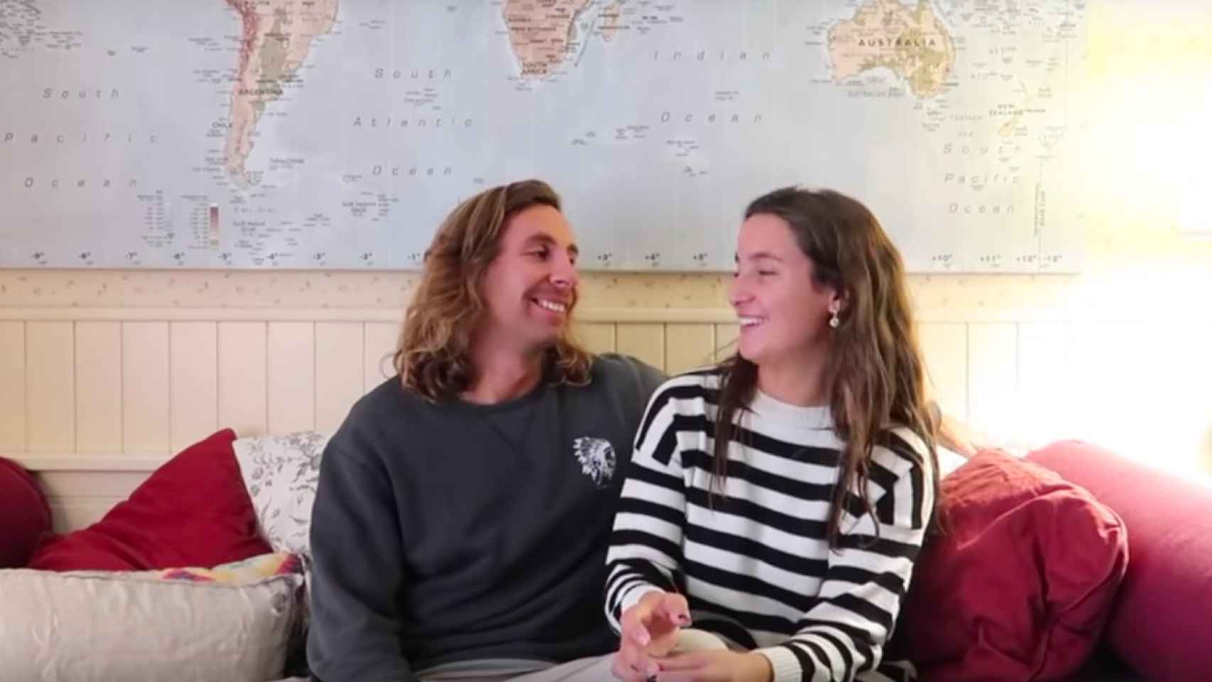 Los influencers Luis Giménez y Marta Pombo en el vídeo explicativo de su boda / YOUTUBE
