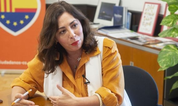 María Luz Guilarte en el Ayuntamiento de Barcelona / LENA PRIETO
