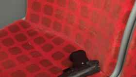 Pistola hallada en un autobús de Barcelona