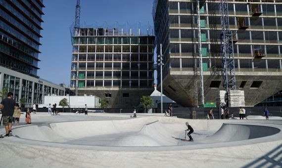 Imagen del 'skate park' recién inaugurado en Barcelona / AYUNTAMIENTO