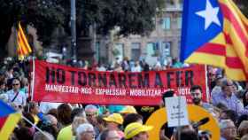 Manifestación con motivo del segundo aniversario del 1-O en Barcelona llevada a cabo por el independentismo / EFE