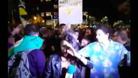 La periodista de Telecinco Laila Jiménez agredida en la manifestación