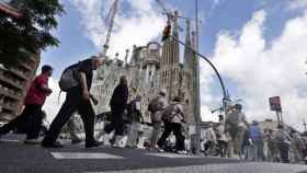 Grupos de turistas en la Sagrada Família / EFE
