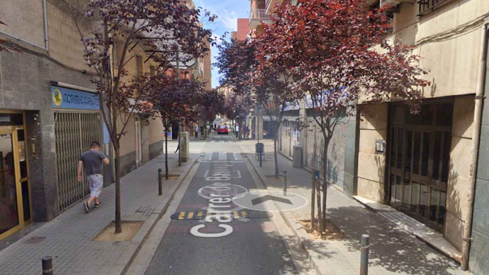 Calle del distrito de Sants-Montjuïc en la que se ha producido un apuñalamiento / GOOGLE MAPS