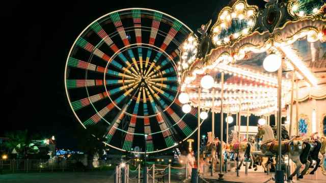 Imagen de archivo de una feria de Navidad en otra ciudad europea
