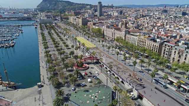 Vista general de la Balconada del Moll de la Fusta, que une la Rambla con Via Laietana / AYUNTAMIENTO DE BARCELONA