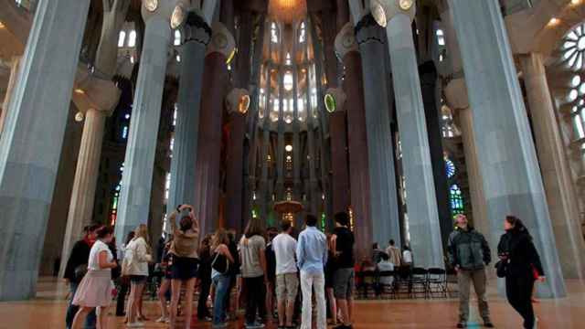 Una imagen del interior de la Sagrada Família / EFE