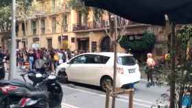 Cortes de tráfico en la calle París de Barcelona / MA