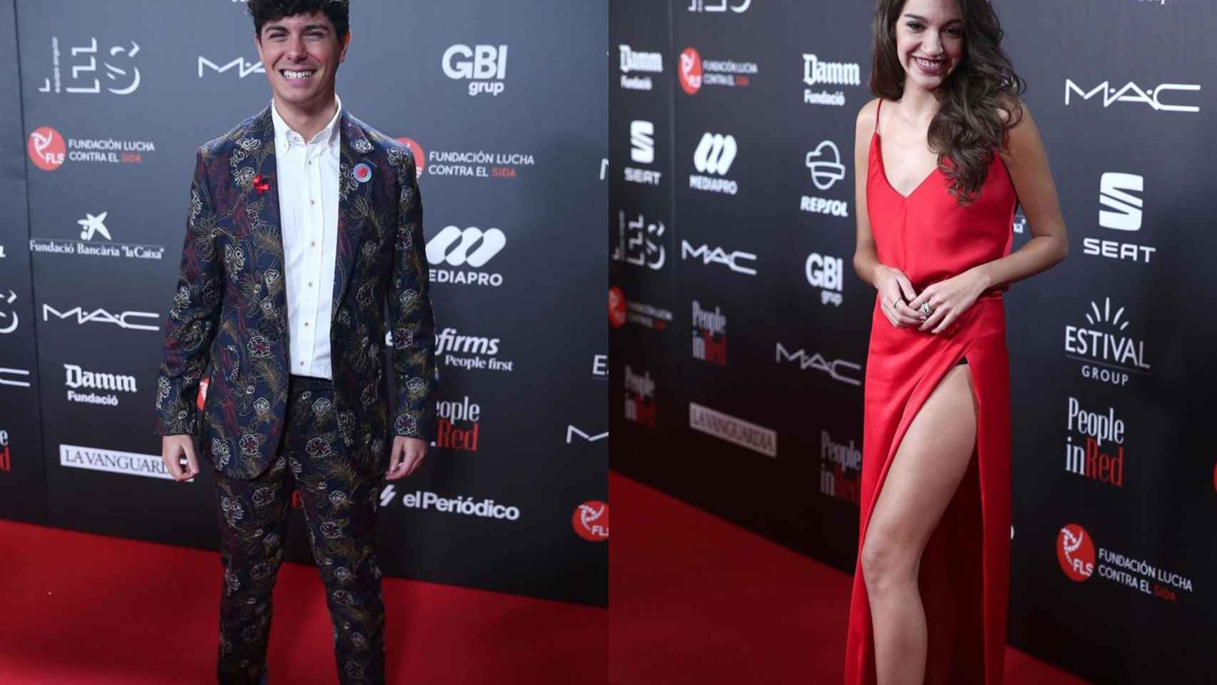 Alfred García y Ana Guerra en la Gala People in Red 2018 de Barcelona