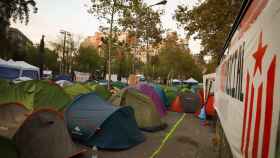 Tiendas de campaña de los acampados en Barcelona / EUROPA PRESS