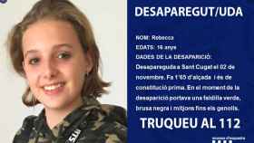 Descripción de Rebecca, la menor de 16 años desaparecida que ha puesto en alarma a los Mossos d'Esquadra / MOSSOS D'ESQUADRA