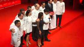 Chefs recogiendo sus estrellas Michelin / EUROPA PRESS
