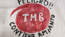 Los trabajadores de TMB alertan del peligro que supone el amianto / CEDIDA