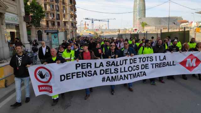Los trabajadores de la TMB protestan por la presencia de amianto en el metro / CEDIDA