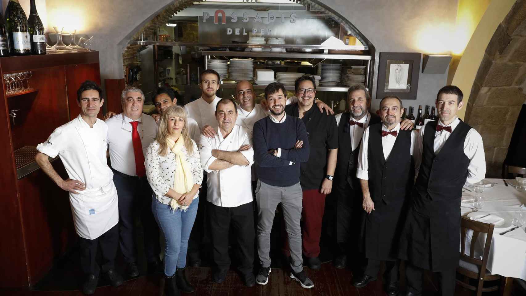 'Staff' del restaurante Passadís del Pep de Barcelona / EUROPA PRESS