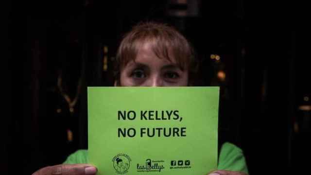 Las Kellys reivindicando mejores condiciones laborales / LAS KELLYS BARCELONA