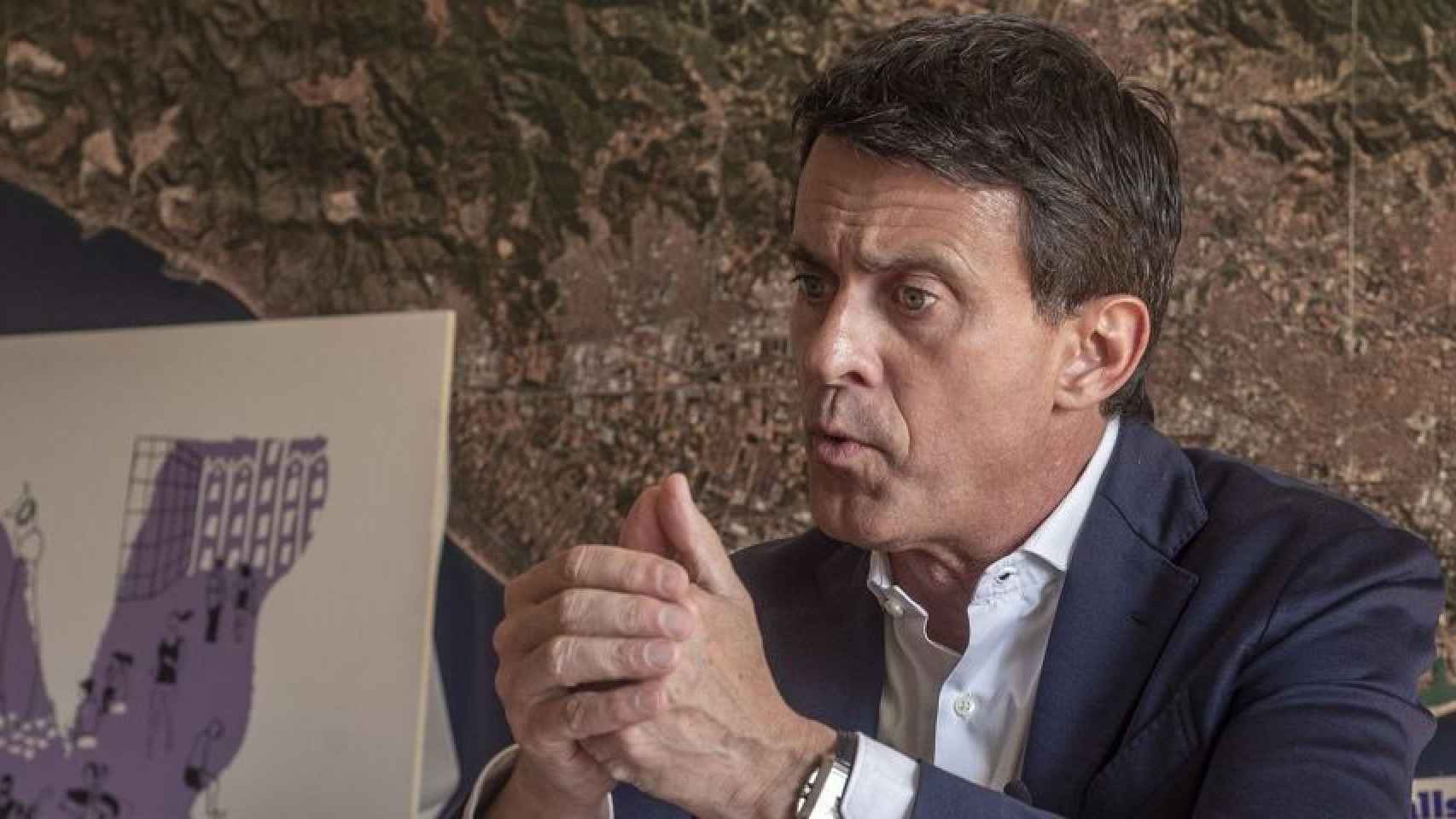 Manuel Valls, durante la pasada campaña por las municipales / LENA PRIETO