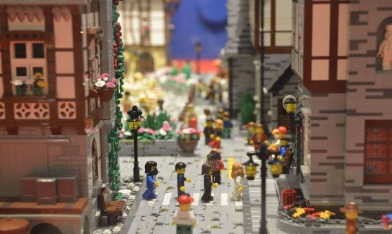 Construcción de la exposición de Lego en Barcelona / I LOVE LEGO