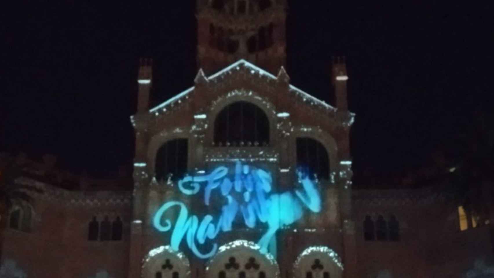 El Recinto Modernista de Sant Pau, iluminado por Navidad / JS