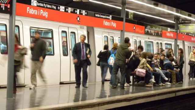 La estación de metro de Fabra i Puig, perjudicada por las obras del soterramiento de Glòries / TMB