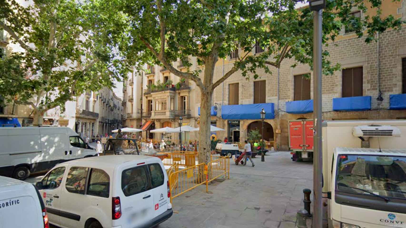 Plaza Sant Josep Oriol del distrito de Ciutat Vella donde se ha producido el apuñalamiento / GOOGLE MAPS