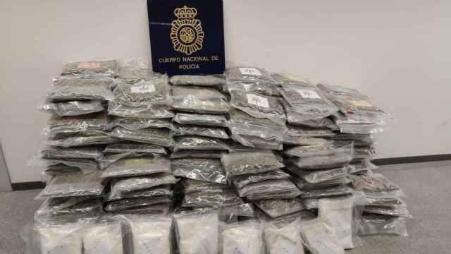 Bolsas de droga incautadas por la policía