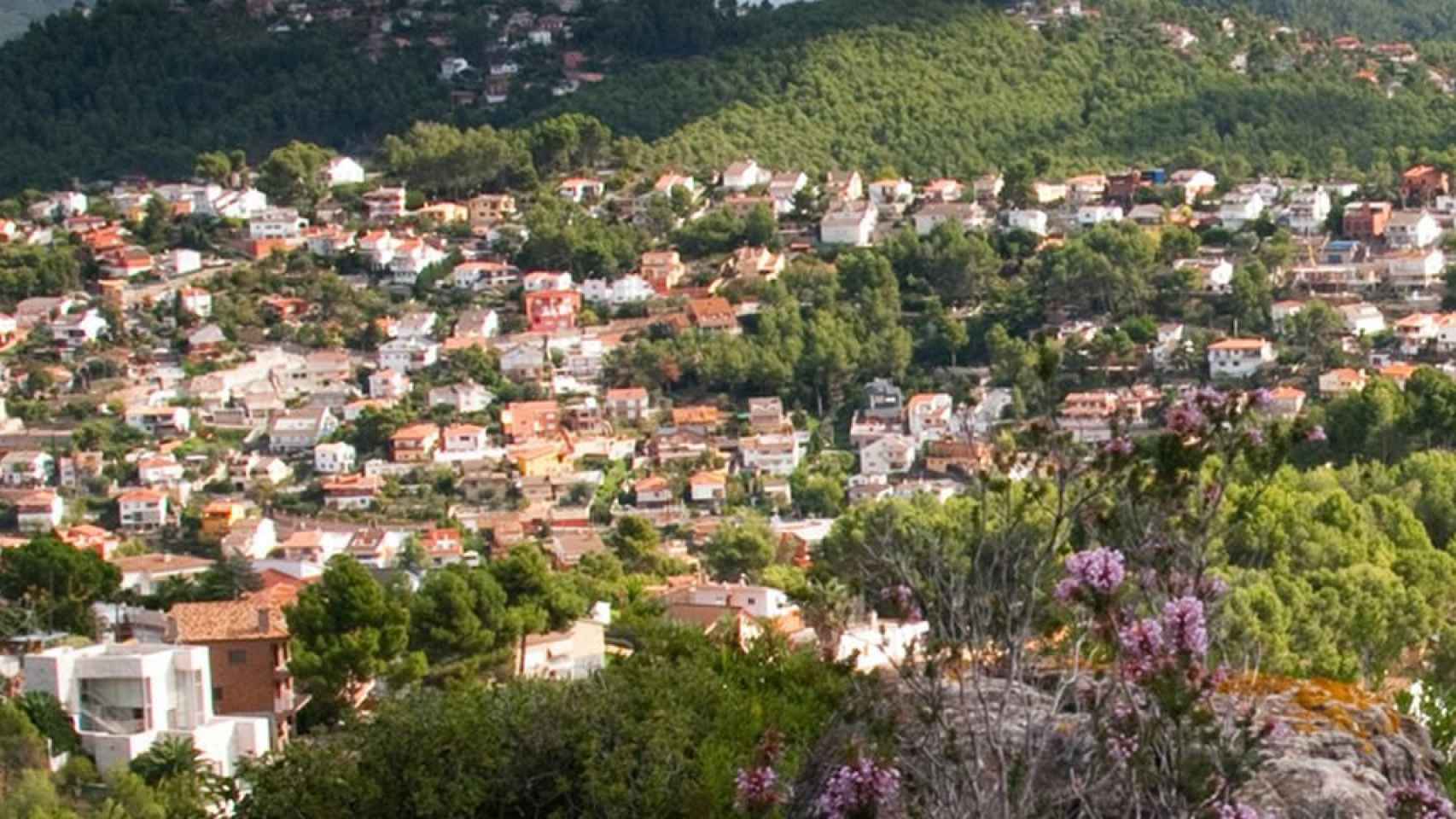 Vista panorámica del municipio de Vallirana