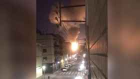Captura de pantalla de uno de los vídeos de la explosión de Tarragona / METRÓPOLI ABIERTA