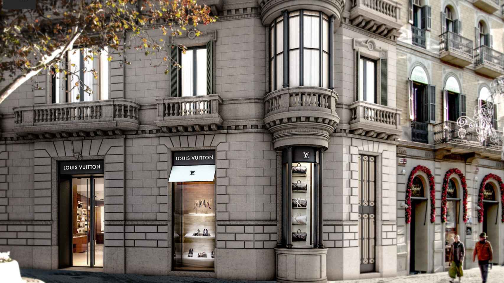 Louis Vuitton, una de las tiendas de lujo de Passeig de Gràcia