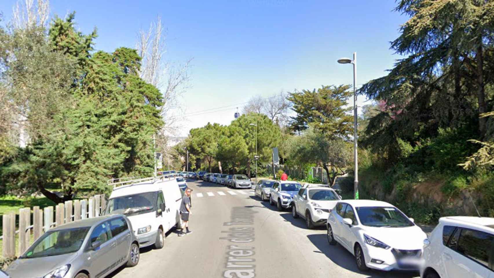 La calle de los Tarongers, en Montjuïc / GOOGLE MAPS