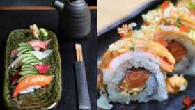 Dos platos de Robata, uno de los restaurantes de sushi que sorprenden en Barcelona / INSTAGRAM