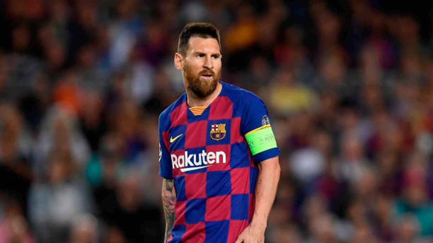 Leo Messi, delantero del Barça, durante un partido de esta temporada
