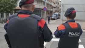 Agentes de los Mossos d'Esquadra en Barcelona