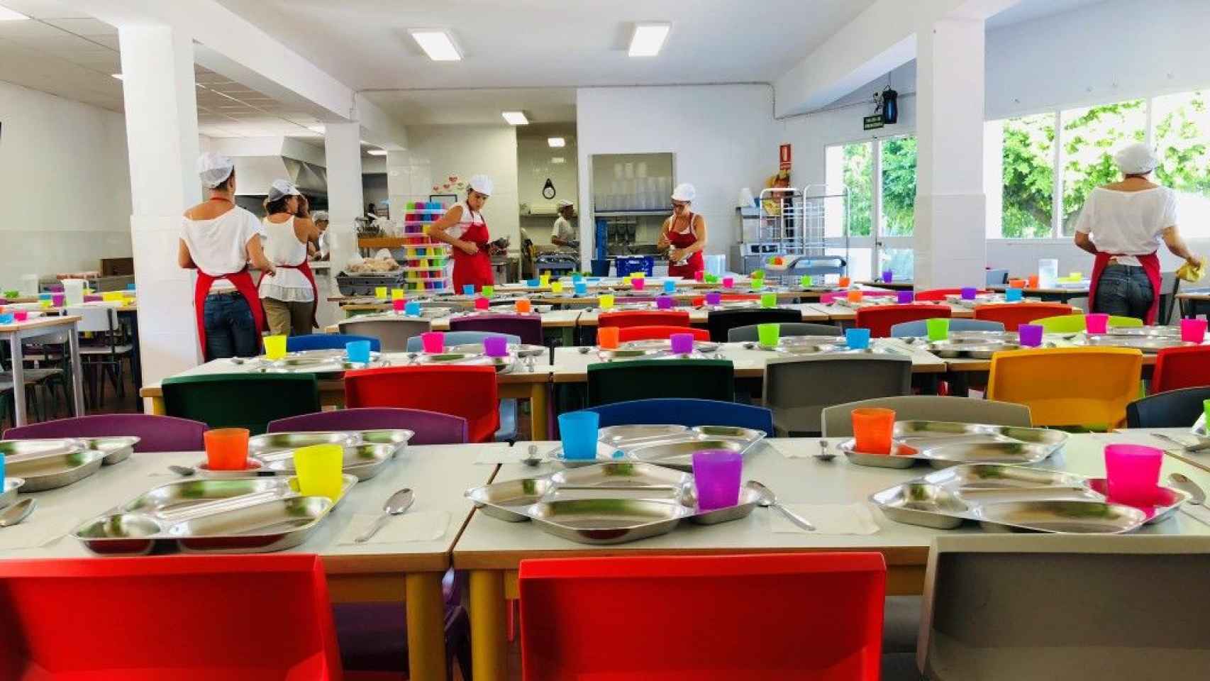 Sala de un comedor de una escuela infantil