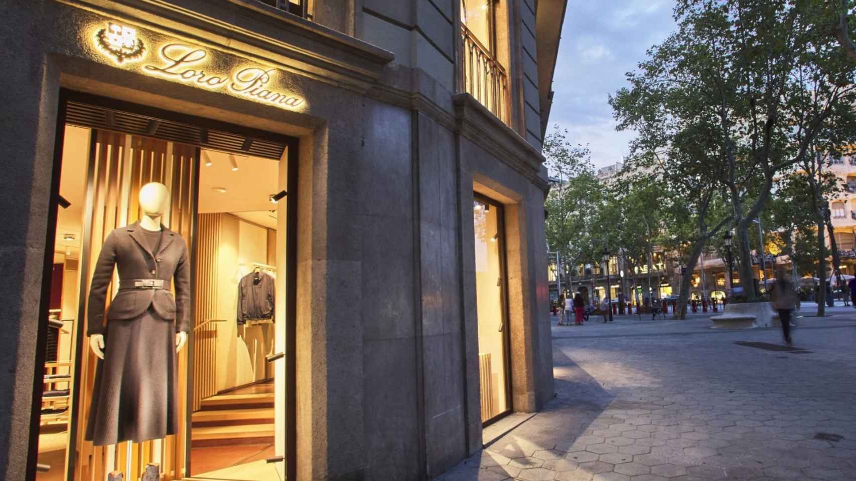 Exterior de la tienda de moda italiana Loro Piana de Barcelona / ARCHIVO