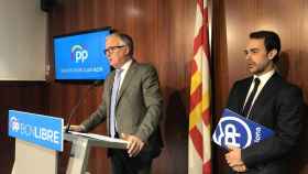 Josep Bou con Óscar Ramírez durante la rueda de prensa / EUROPA PRESS